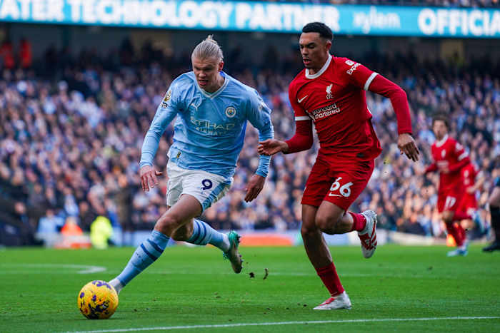 Erling Haaland anotó el gol a los 26 minutos del primer tiempo